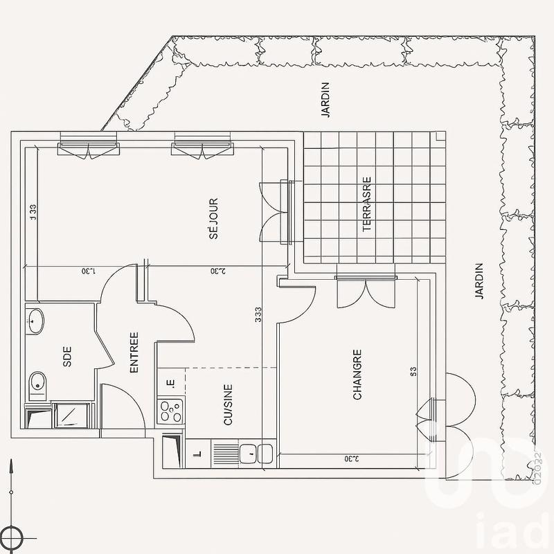 Appartement - 47 m² - 3 pièces