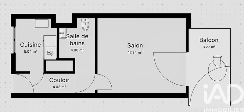 Appartement - 31 m² - 1 pièce