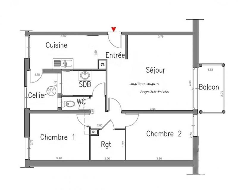 Appartement - 65 m² - 3 pièces