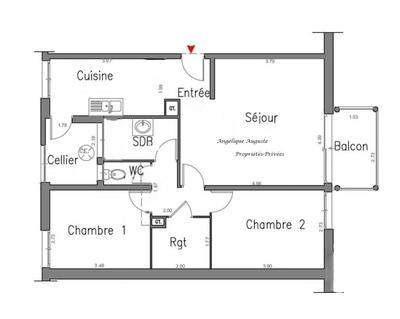 Appartement - 65 m² - 3 pièces