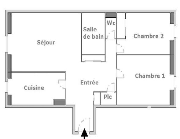 Appartement - 68 m² - 3 pièces