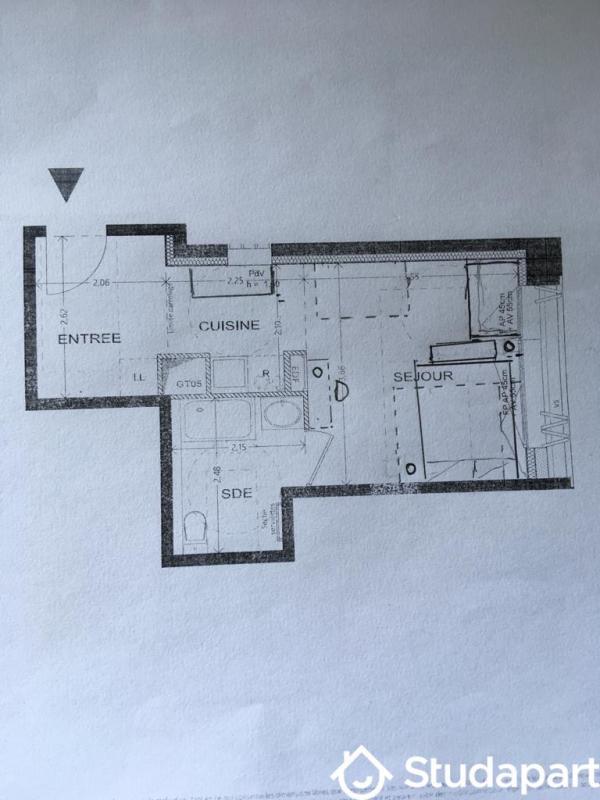 Appartement - 28 m² - 1 pièce