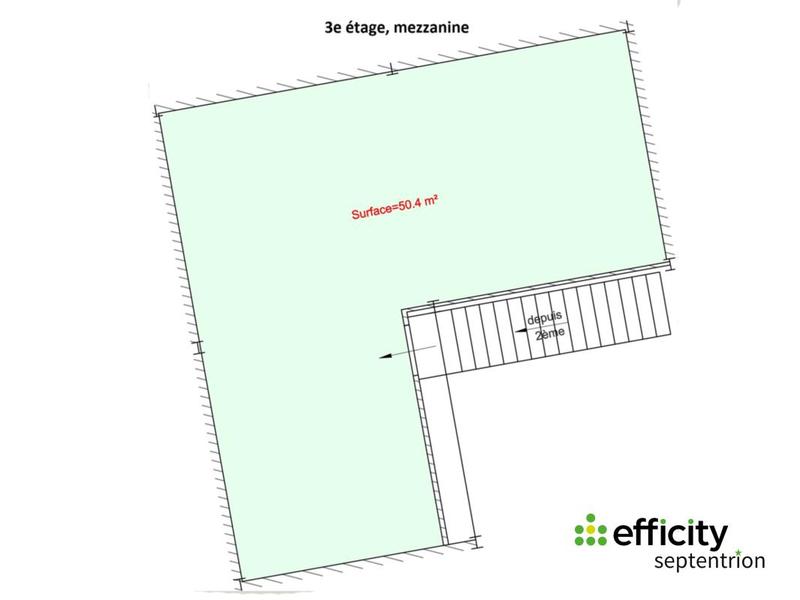 Bureau - 236 m² - 1 pièce