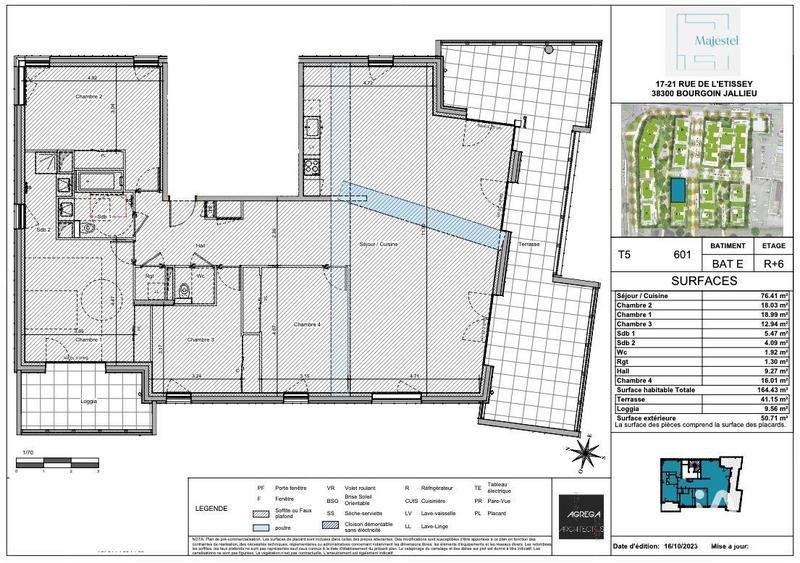Appartement - 164 m² - 5 pièces