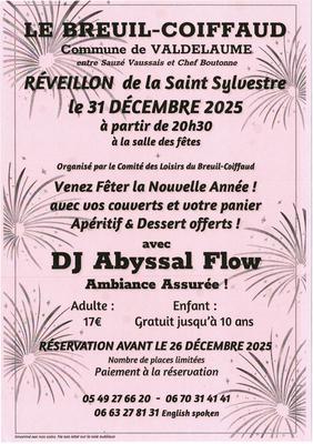 Réveillon de la Saint-Sylvestre - le Breuil-Coiffaud