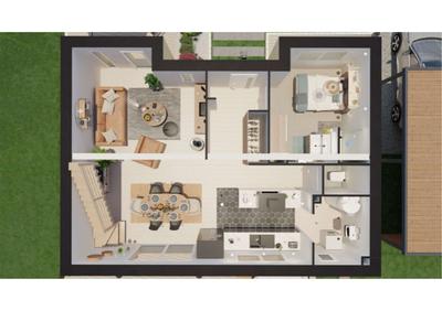 Maison - 97 m² - 4 pièces