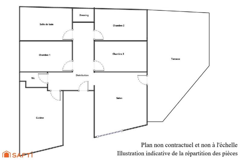 Appartement - 100 m² - 4 pièces