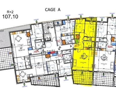 Appartement - 70 m² - 3 pièces