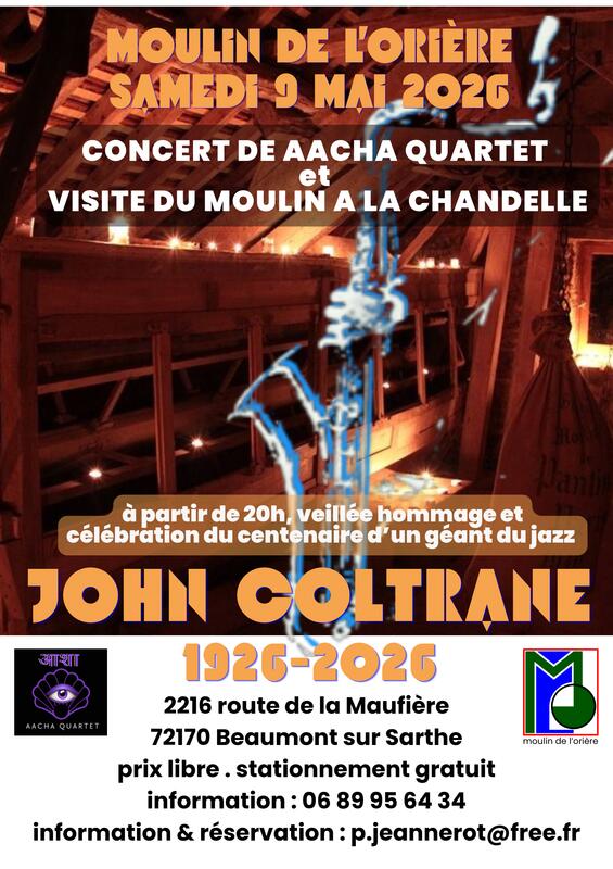 Soirée hommage à John Coltrane - concert et visite à la bougie