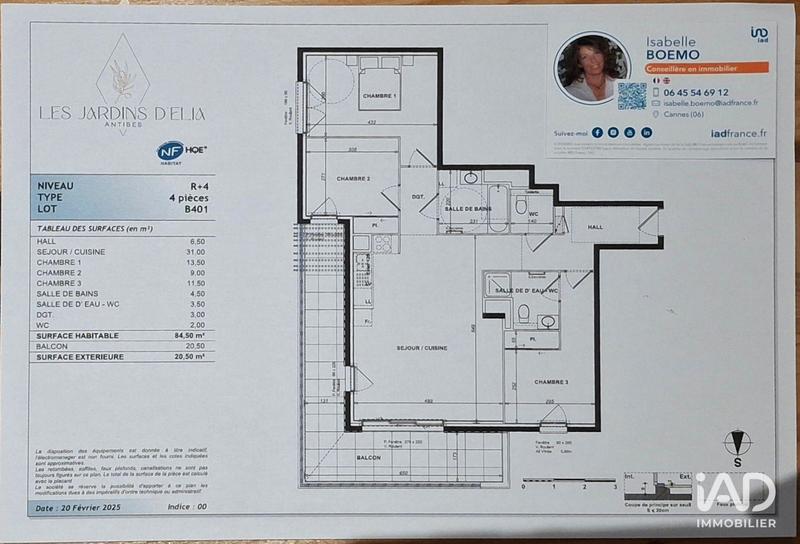 Appartement - 85 m² - 4 pièces