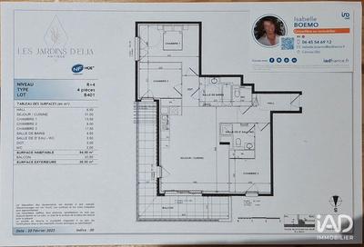 Appartement - 85 m² - 4 pièces