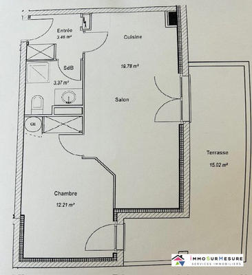Appartement - 39 m² - 2 pièces