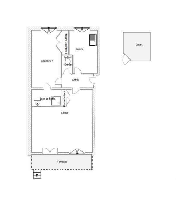 Appartement - 51 m² - 2 pièces