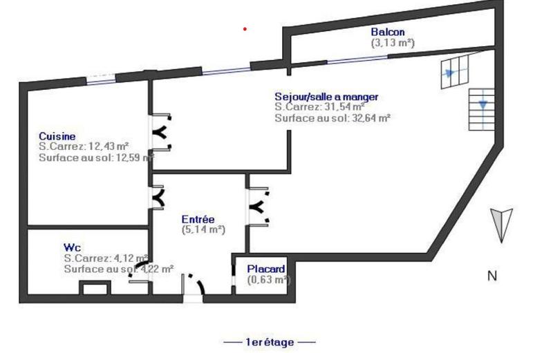 Appartement - 98 m² - 4 pièces
