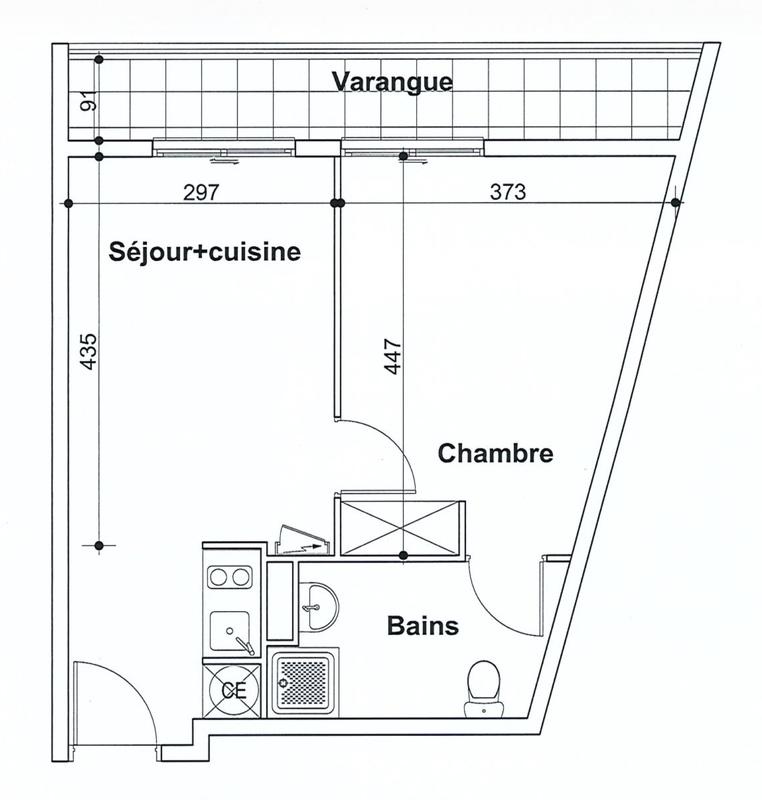 Appartement - 37 m² - 2 pièces