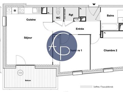 Appartement - 62 m² - 3 pièces