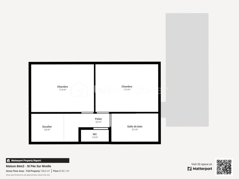 Maison - 86 m² - 4 pièces