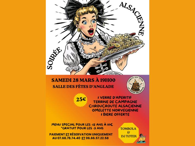 Soirée Alsacienne à Anglade
