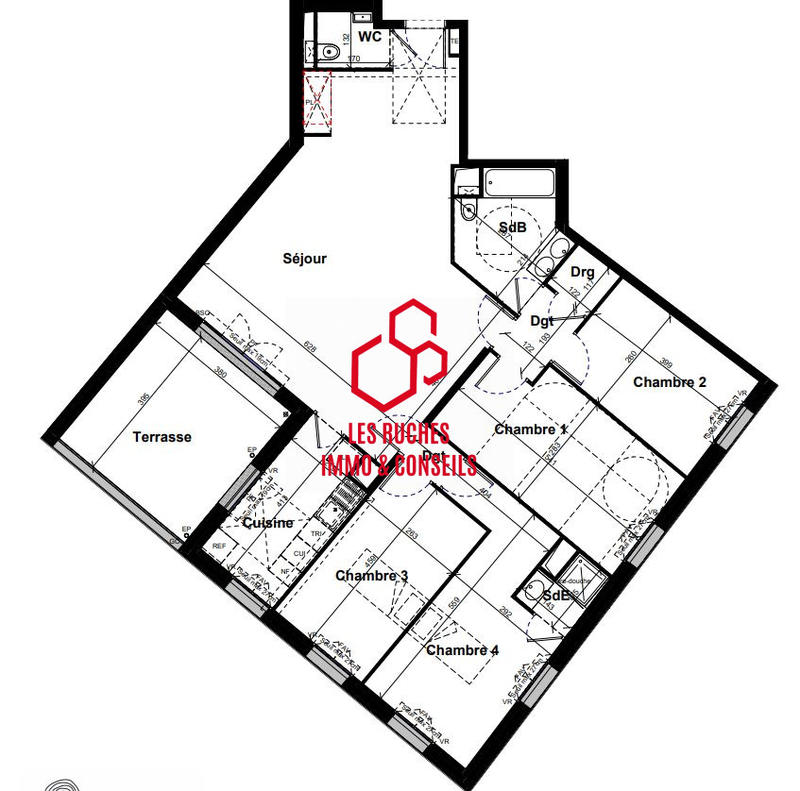 Appartement - 119 m² - 5 pièces