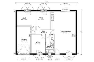 Maison - 79 m² - 4 pièces