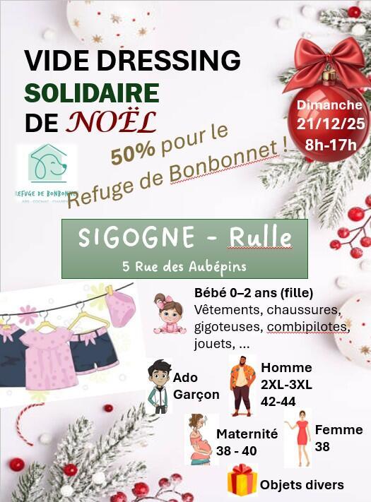 Vide dressing solidaire de noël