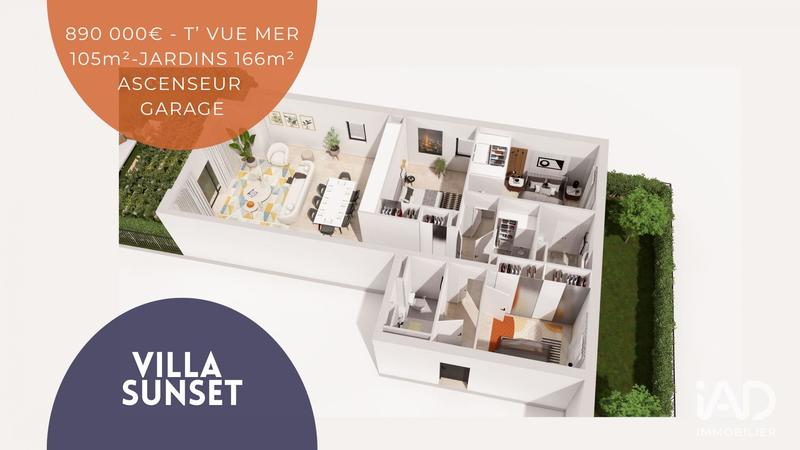 Appartement - 105 m² - 4 pièces