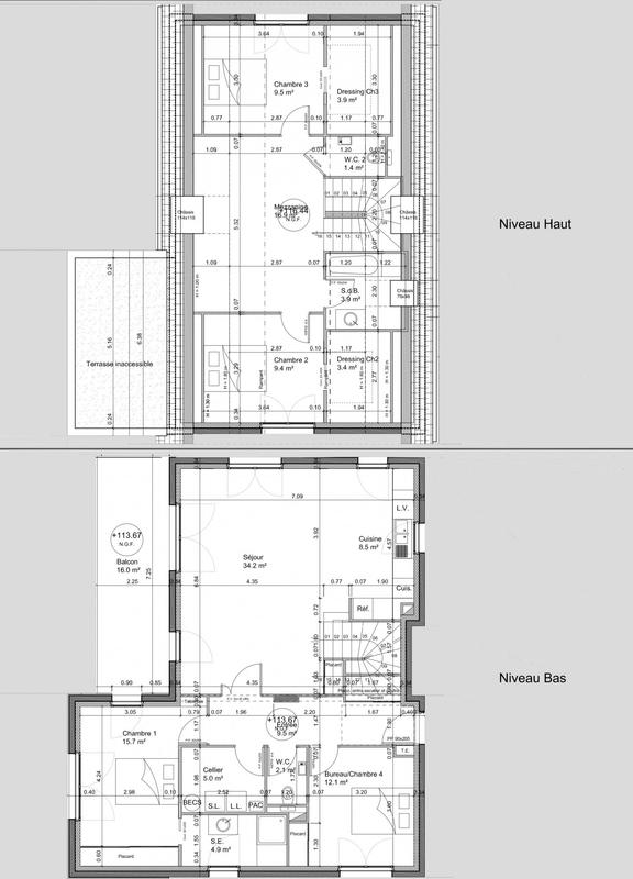 Duplex - 140 m² - 6 pièces