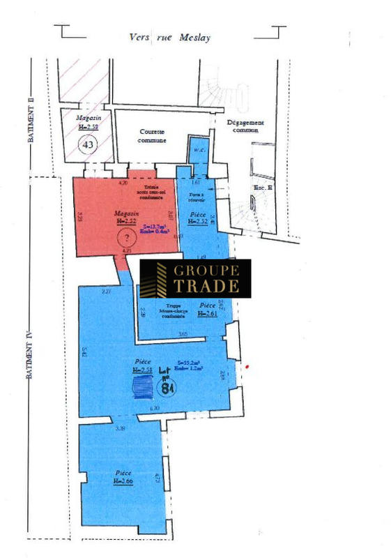 Appartement - 55 m² - 3 pièces