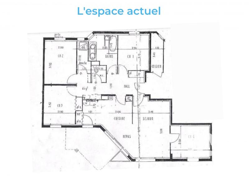 Appartement - 97 m² - 5 pièces