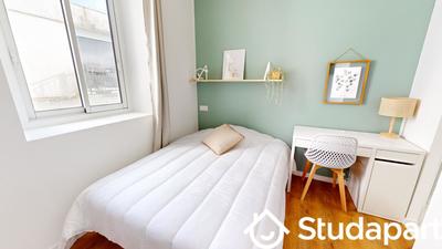 Chambre - 9 m² - 1 pièce