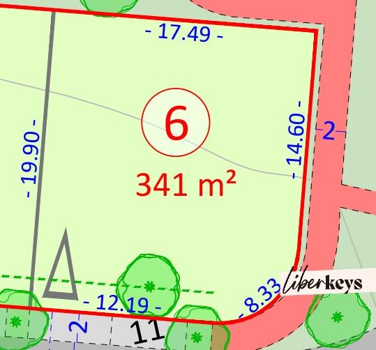 Terrain constructible - 341 m²