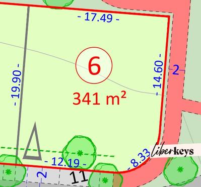 Terrain constructible - 341 m²