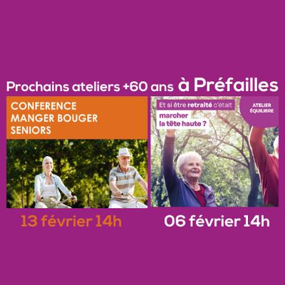 Atelier Equilibre et Manger Bouger Spécial 60 ans et +