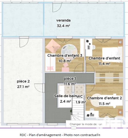 Maison - 126 m² - 5 pièces
