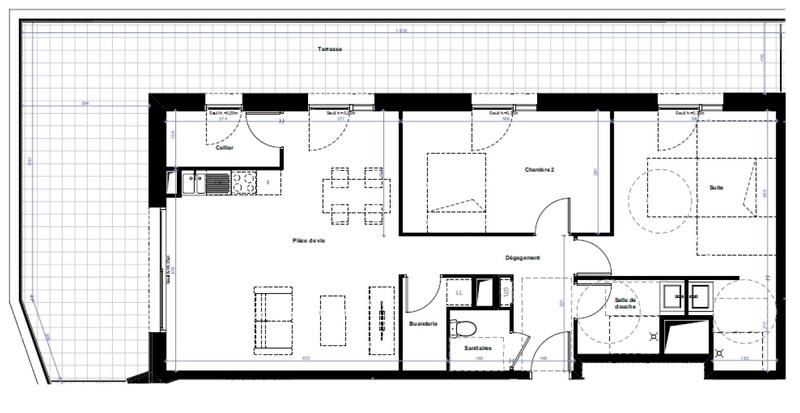 Appartement - 85 m² - 3 pièces