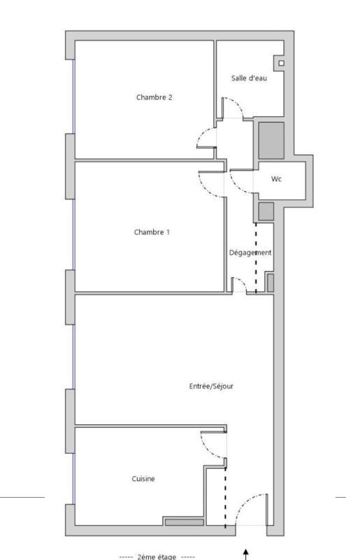 Appartement - 55 m² - 3 pièces