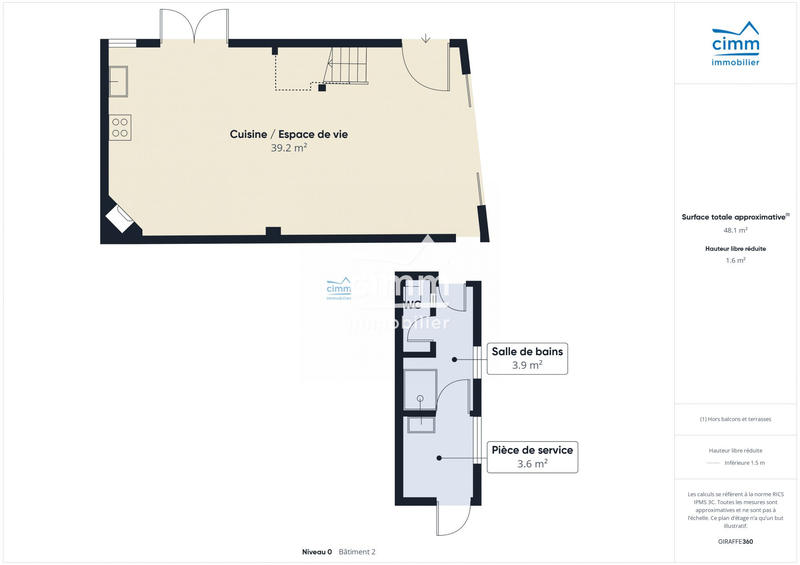 Appartement - 82 m² - 3 pièces