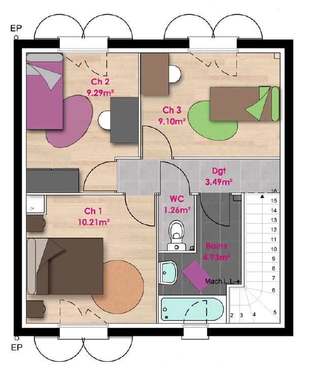 Maison - 79 m² - 4 pièces