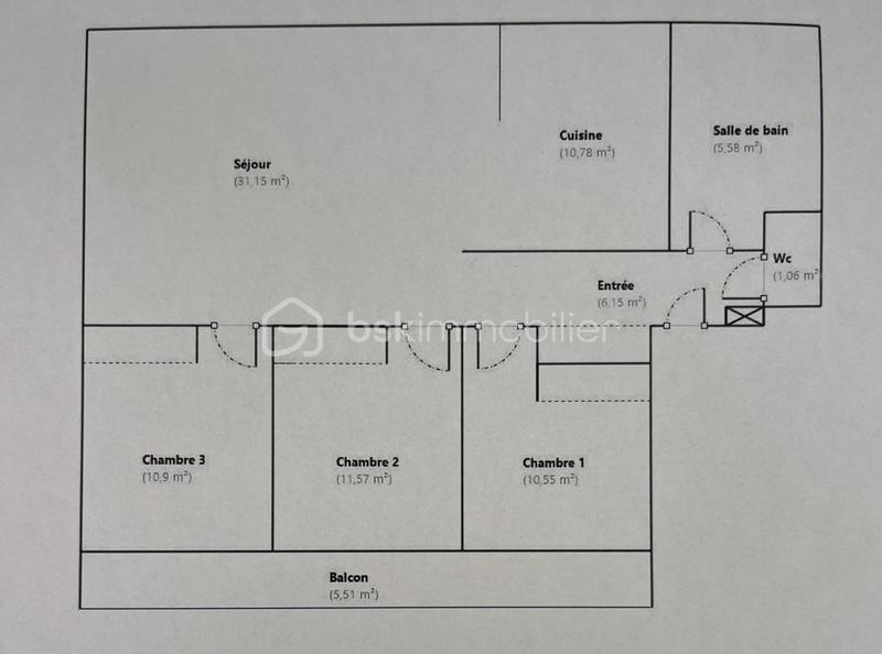 Appartement - 87 m² - 5 pièces