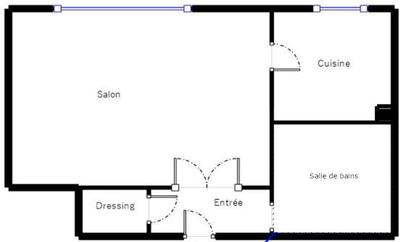 Appartement - 33 m² - 1 pièce