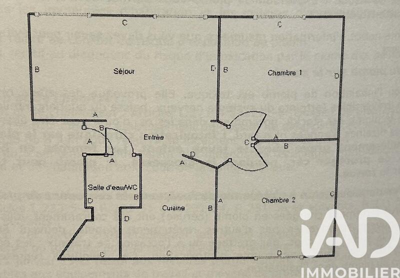 Appartement - 46 m² - 3 pièces