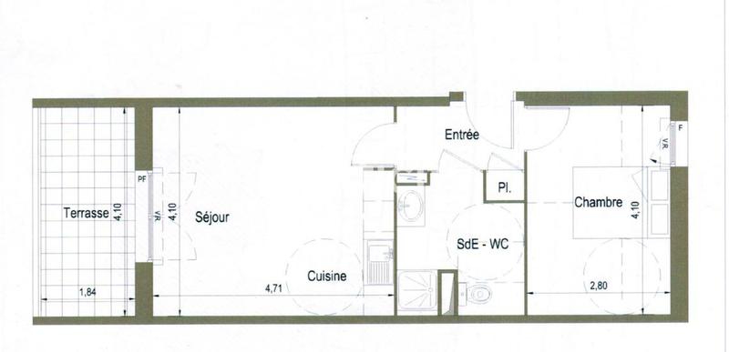 Appartement - 40 m² - 2 pièces