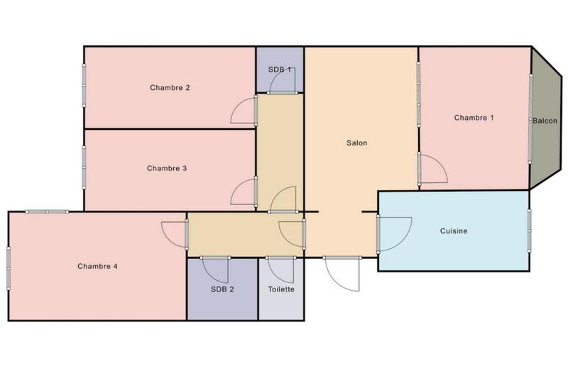 Chambre - 10 m² - 1 pièce