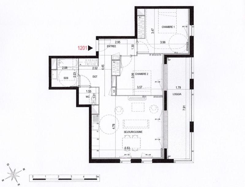 Appartement - 67 m² - 3 pièces