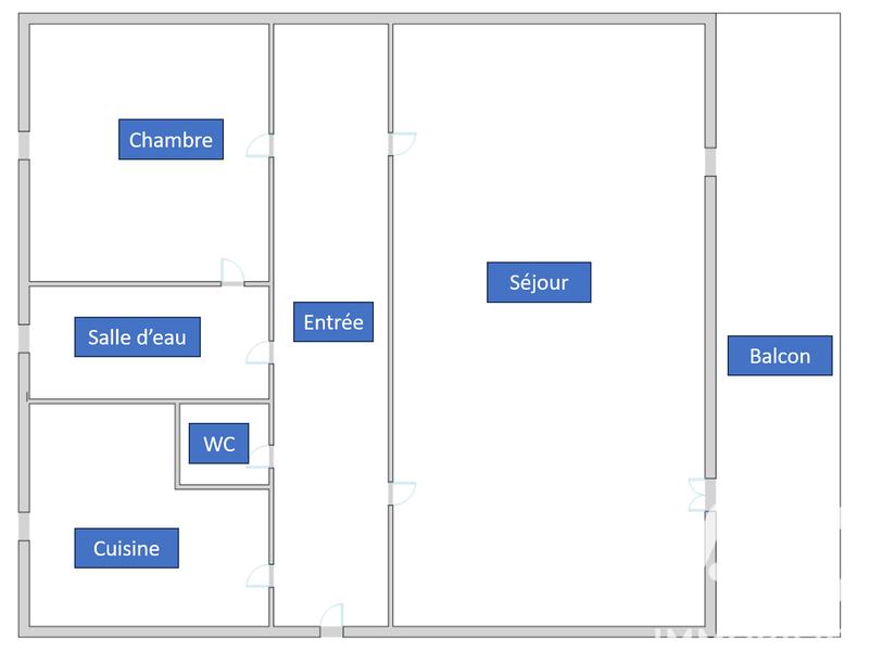 Appartement - 58 m² - 2 pièces