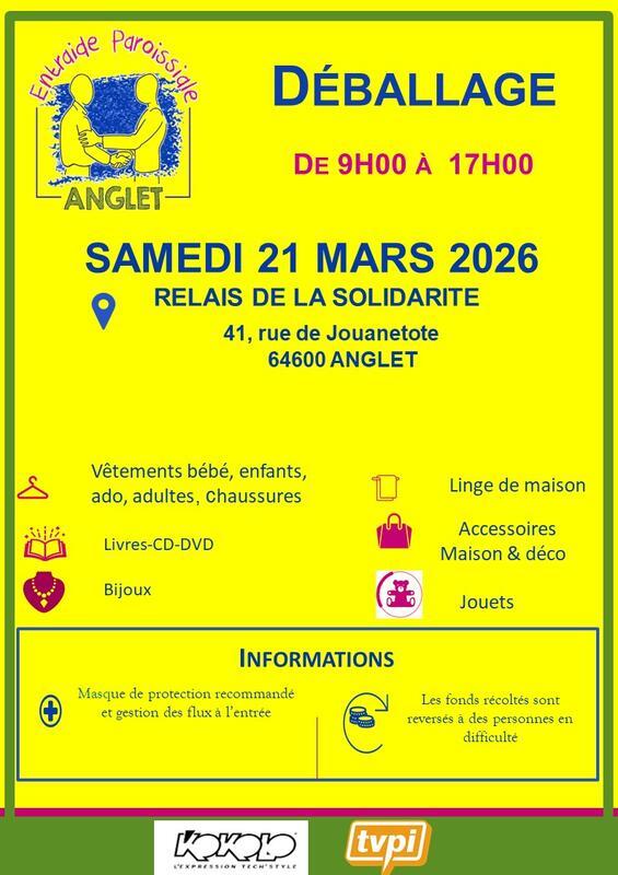 Braderie de l'association entraide paroissiale