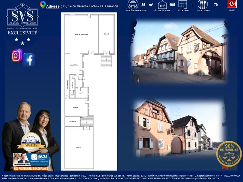 Fonds de commerce - Magasins - 105 m²