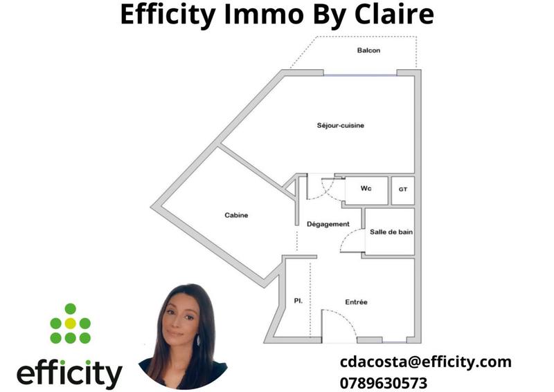 Appartement - 28 m² - 3 pièces