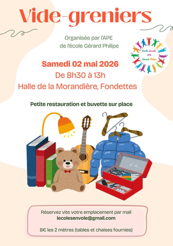 Vide-greniers de l'ape de l'école gérard philipe