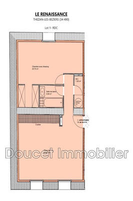 Appartement - 58 m² - 2 pièces